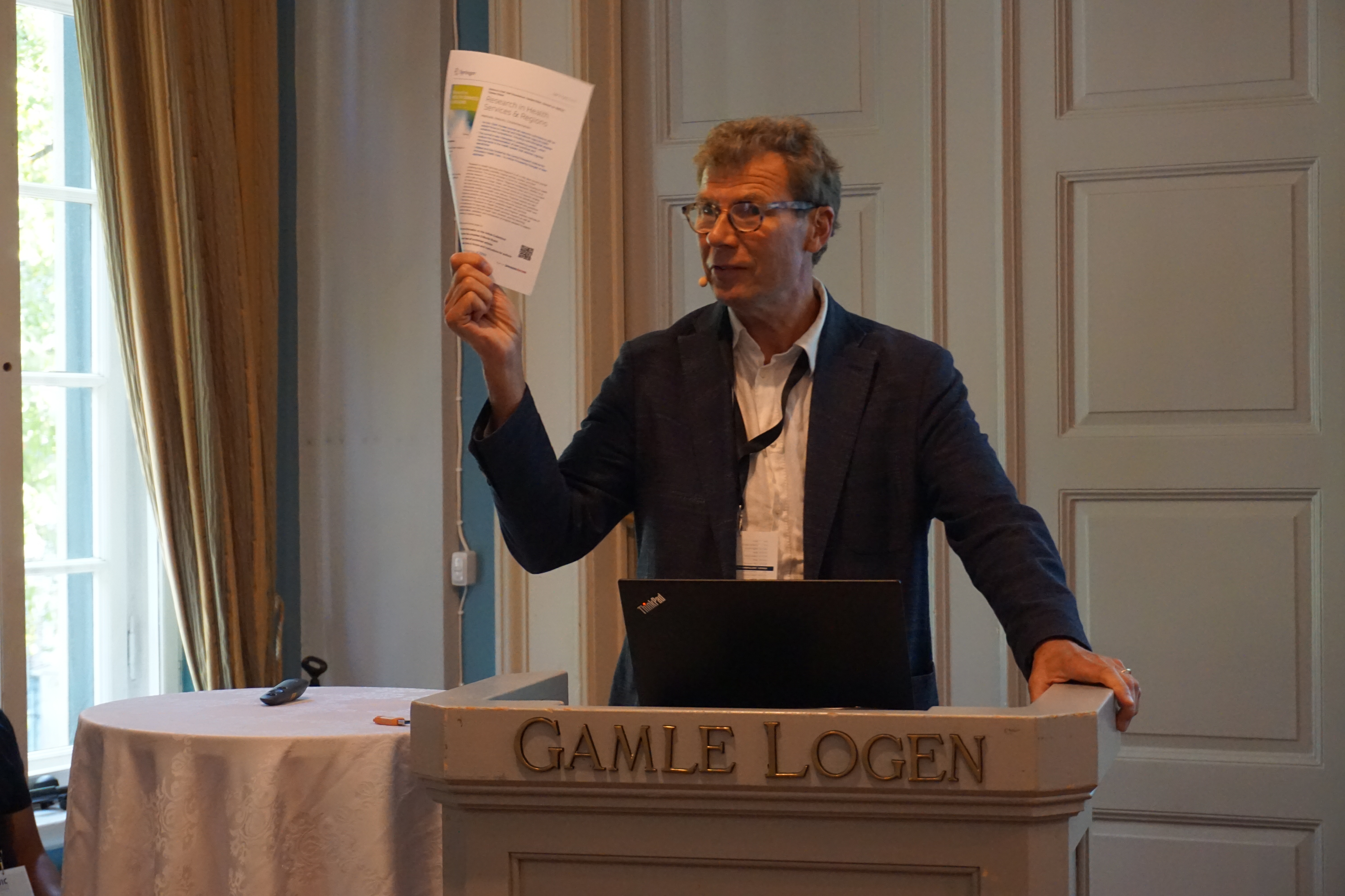 Ole Tjomsland doing a presentation