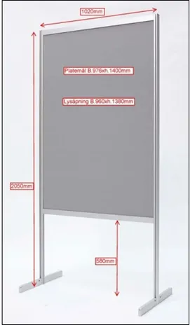 Picture of poster with measurements