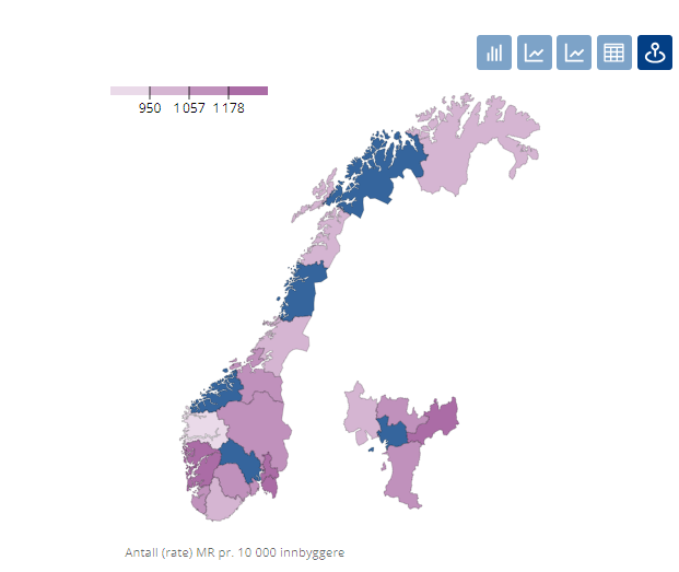 Map of Norway