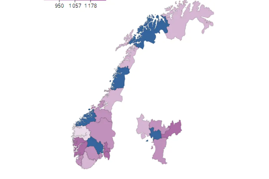 Map of Norway
