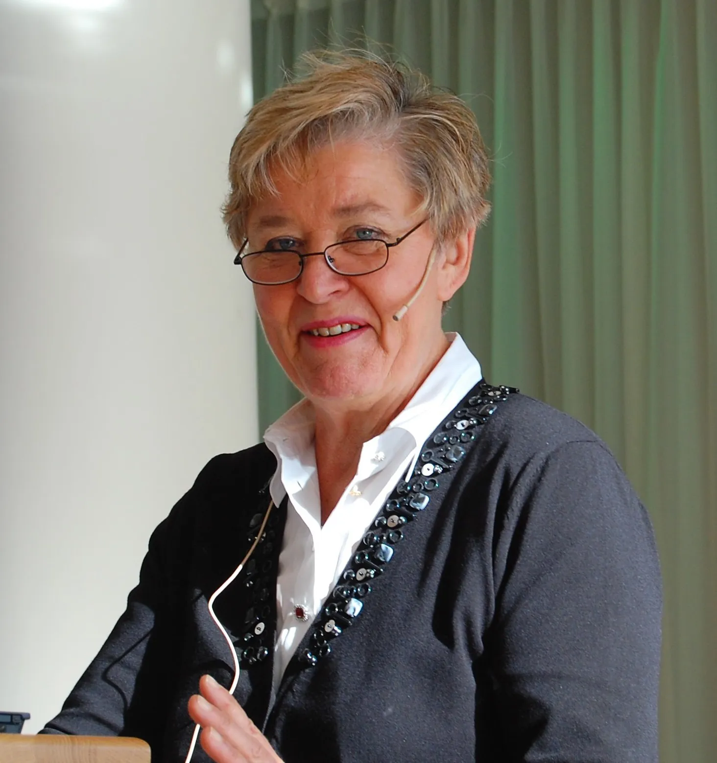 A man wearing glasses