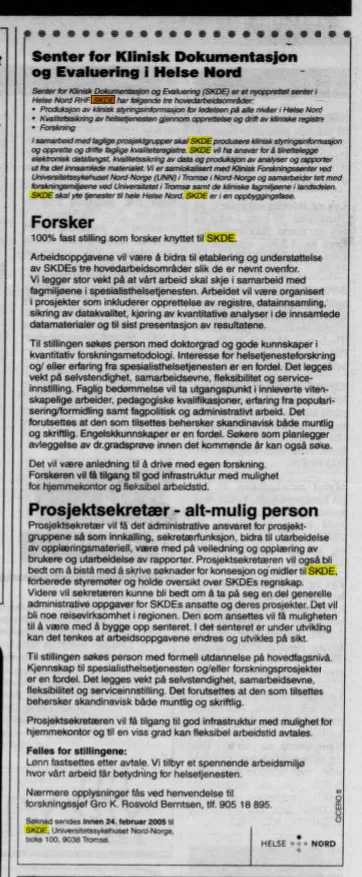 A page of a newspaper