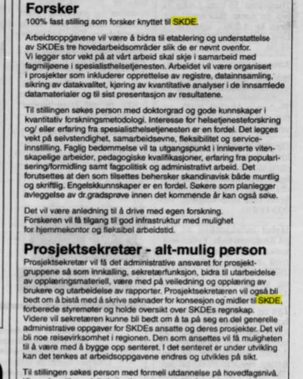 A page of a newspaper