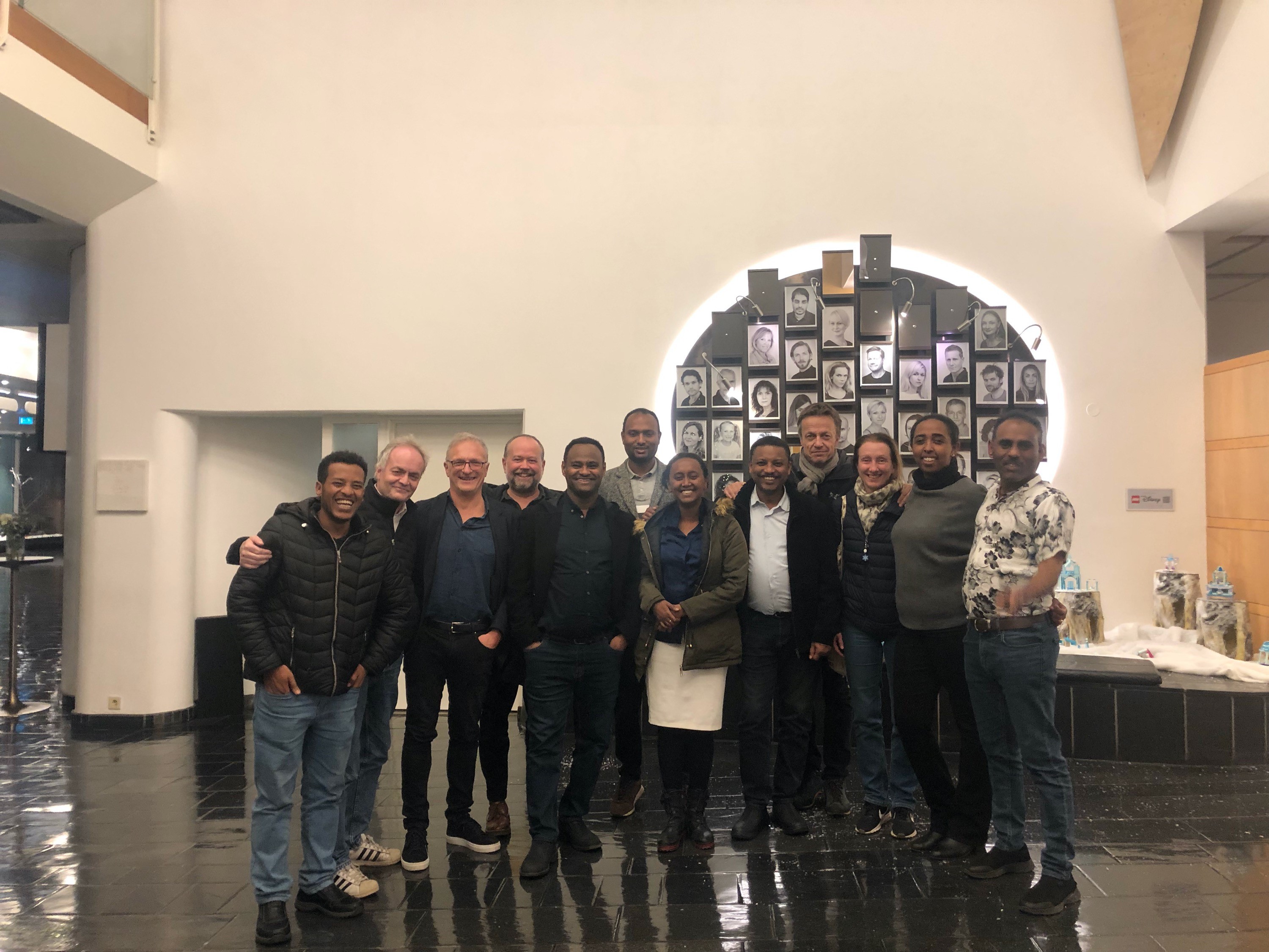 A group of people posing for a photo