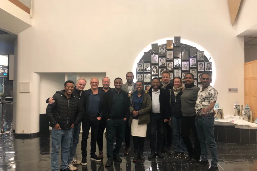 A group of people posing for a photo