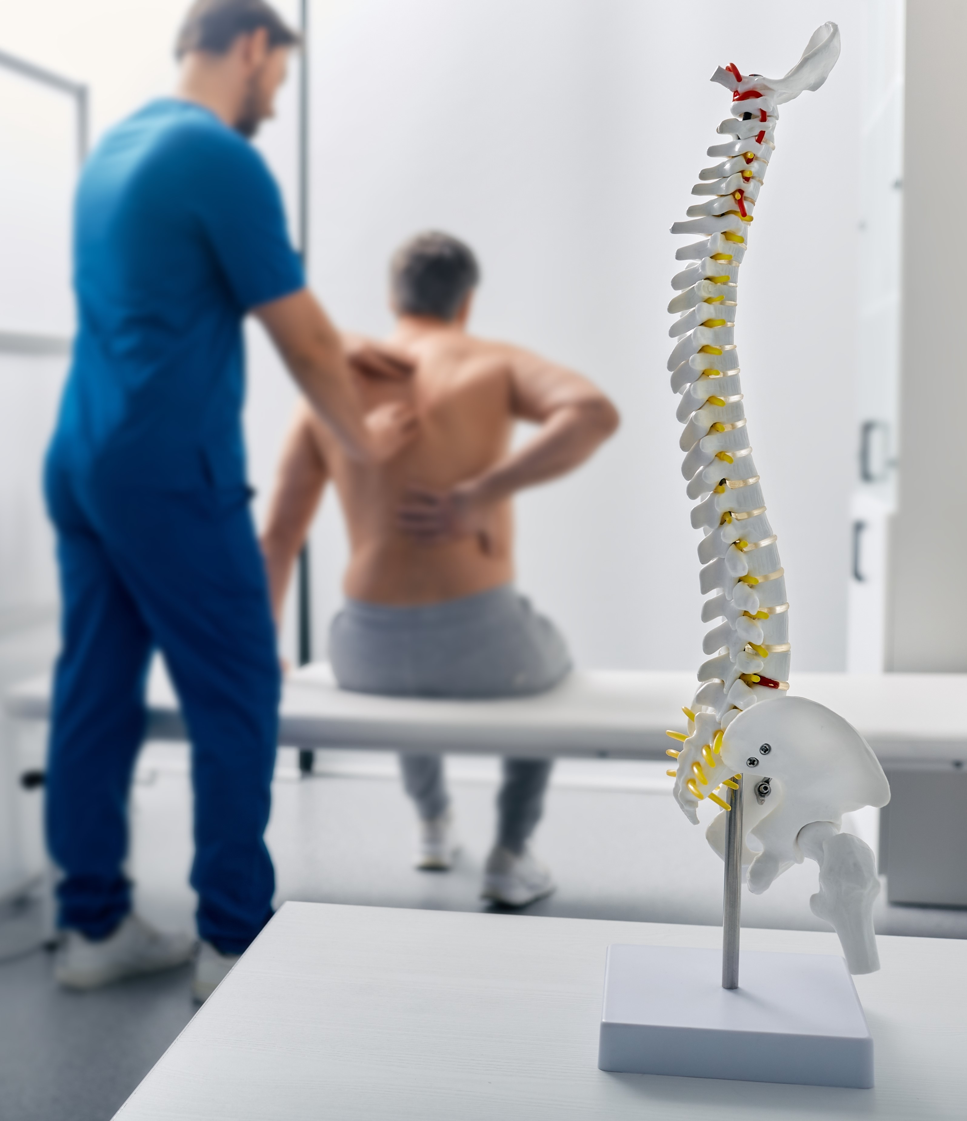 A person flexing the muscles