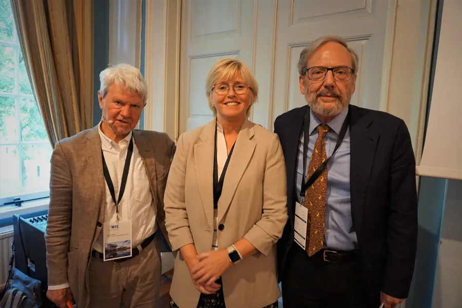 A few people standing together