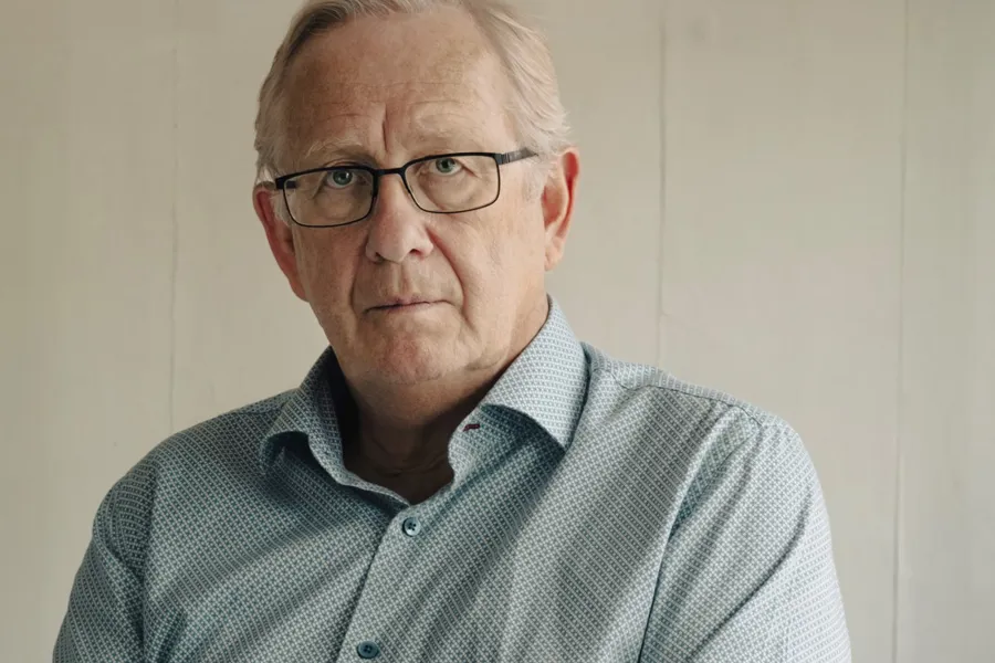 A man wearing glasses