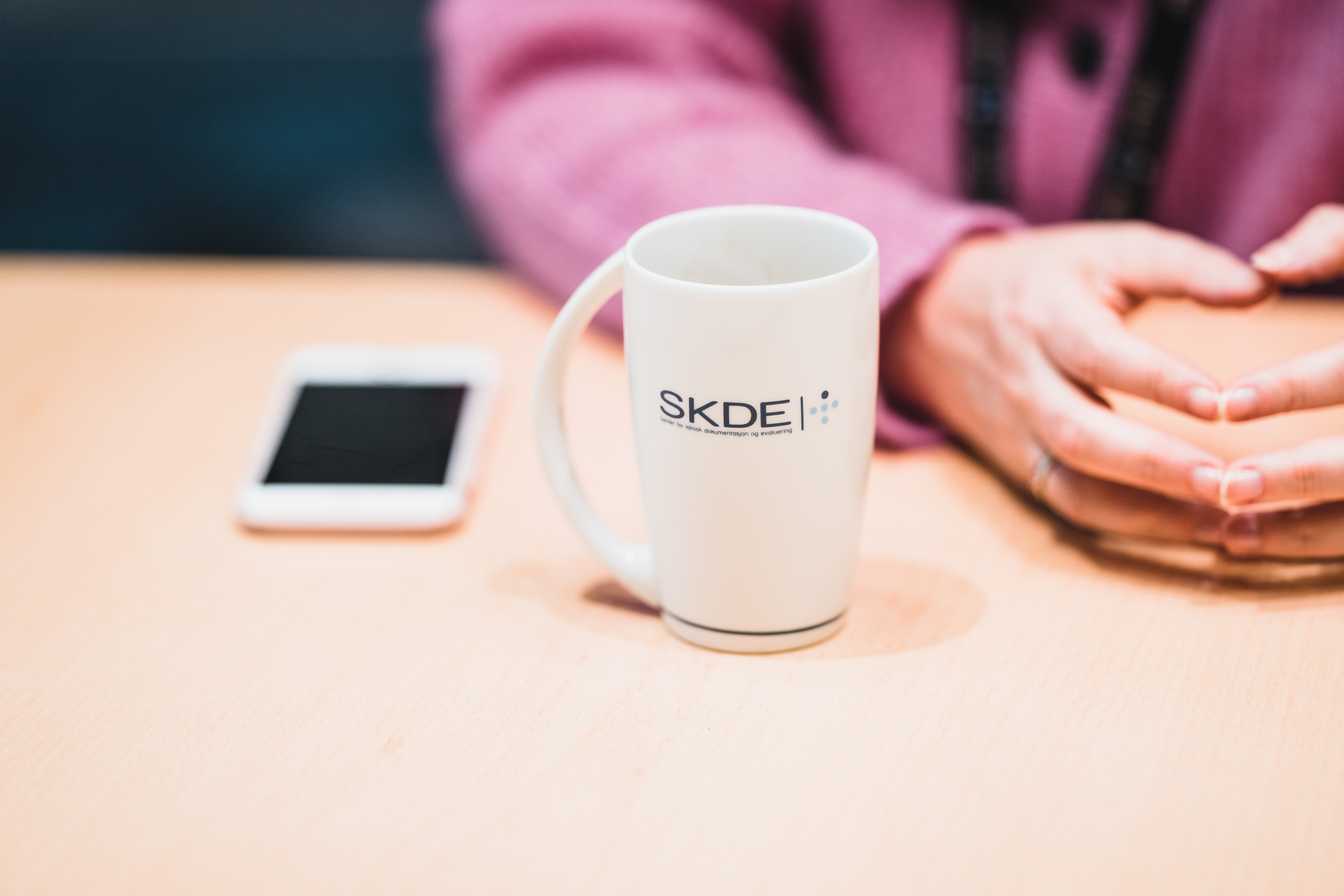 A person holding a phone