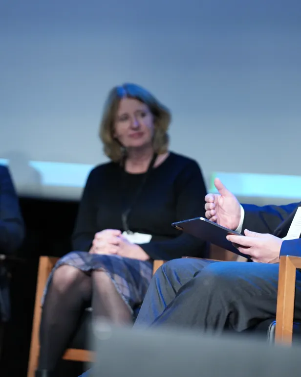 Paneldebatt på konferansen